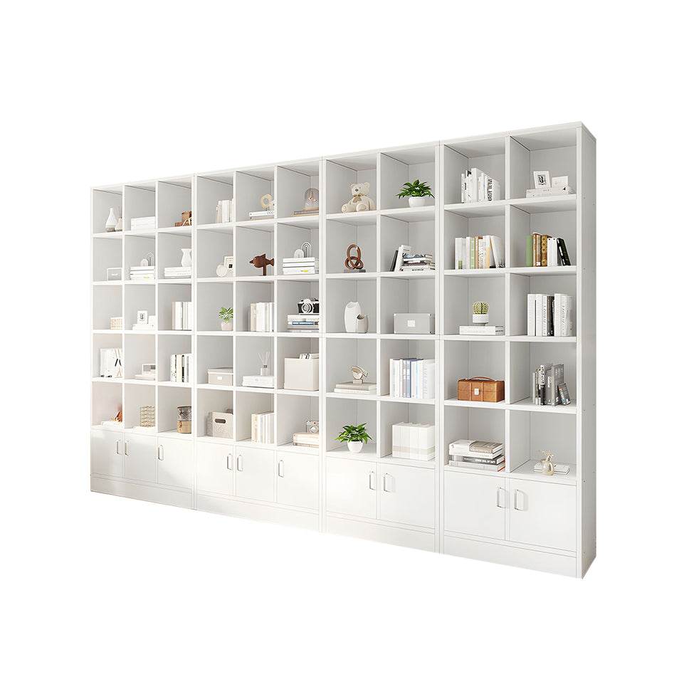 Spacious Floor-to-Ceiling Wooden Bookcase – Multi-Layer Dustproof Storage Cabinet for Home with Deep Shelves CWG-2178