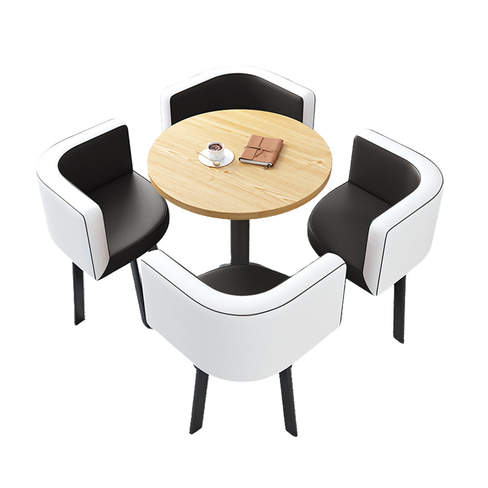 Reception Table with 4 Chairs for Small Cafés or Waiting Areas JDZH-2022