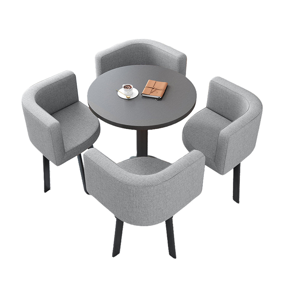 Reception Table with 4 Chairs for Small Cafés or Waiting Areas JDZH-2022
