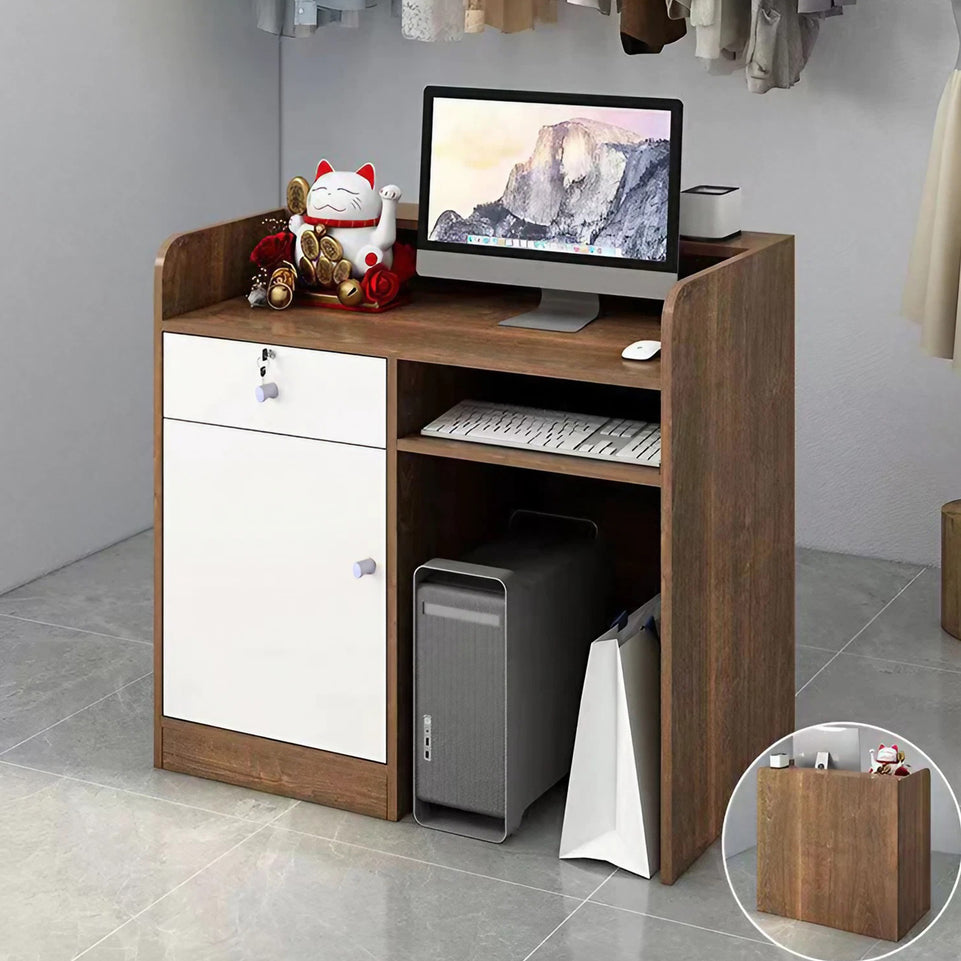 Modern Minimalist Small Reception Desk for Businesses JDT-100