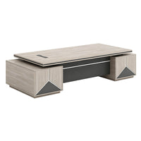 Luxury Double Cabinet Executive Office Desk and Modern Single Managerial Executive Desk Set with Chair LBZ-10140