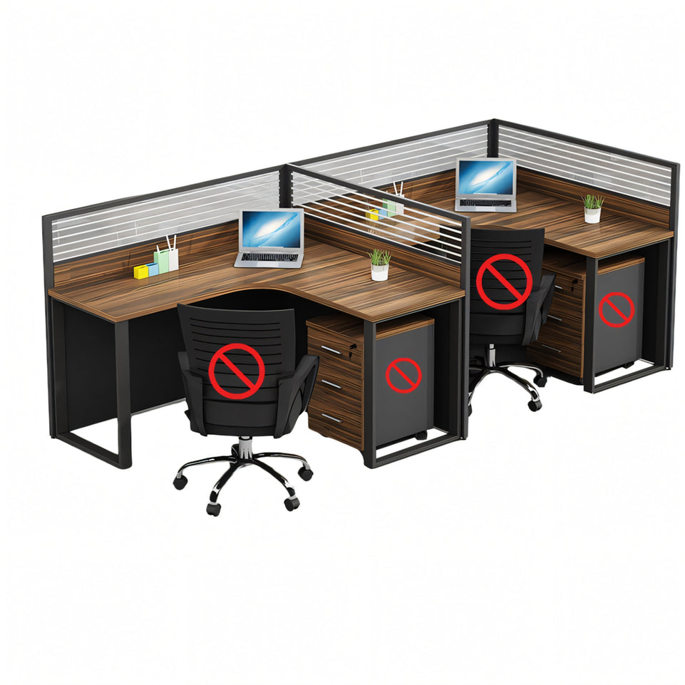 Modern Partitioned Computer Desk Office Workstation  BGZ-225