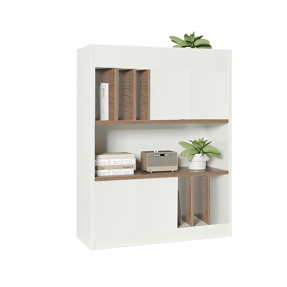 Modern Wooden Office Cabinet with File Storage and Multi-Functional Shelving for Workstations CWG-2172