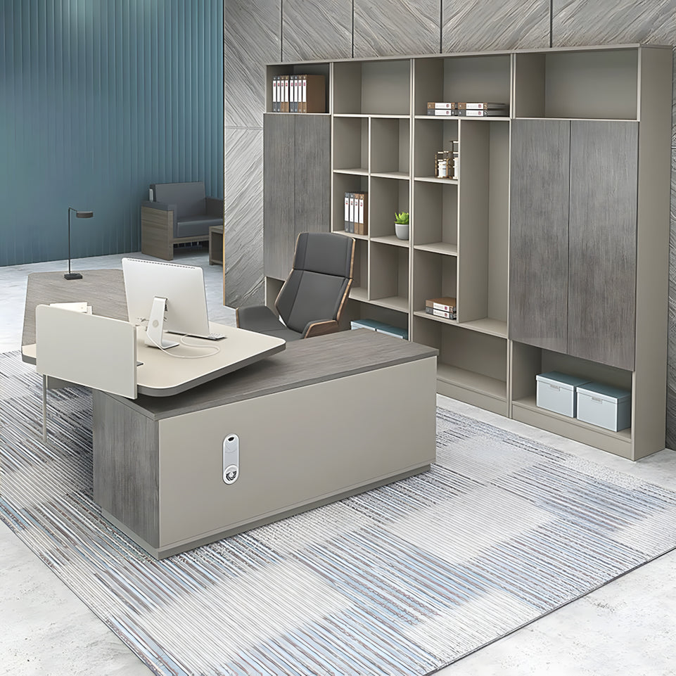 Stylish Creative Executiv Desk and Chair Set Complete with Cabinet LBZ-10152