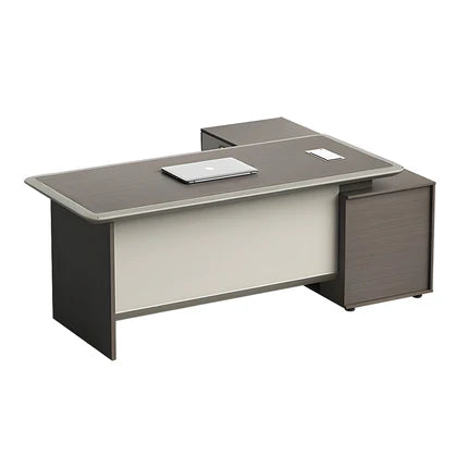 Premium Spacious Office Desk Aluminum Edge Scratch Resistant Lockable Drawers BGZ-2061