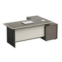 Premium Spacious Office Desk Aluminum Edge Scratch Resistant Lockable Drawers BGZ-2061