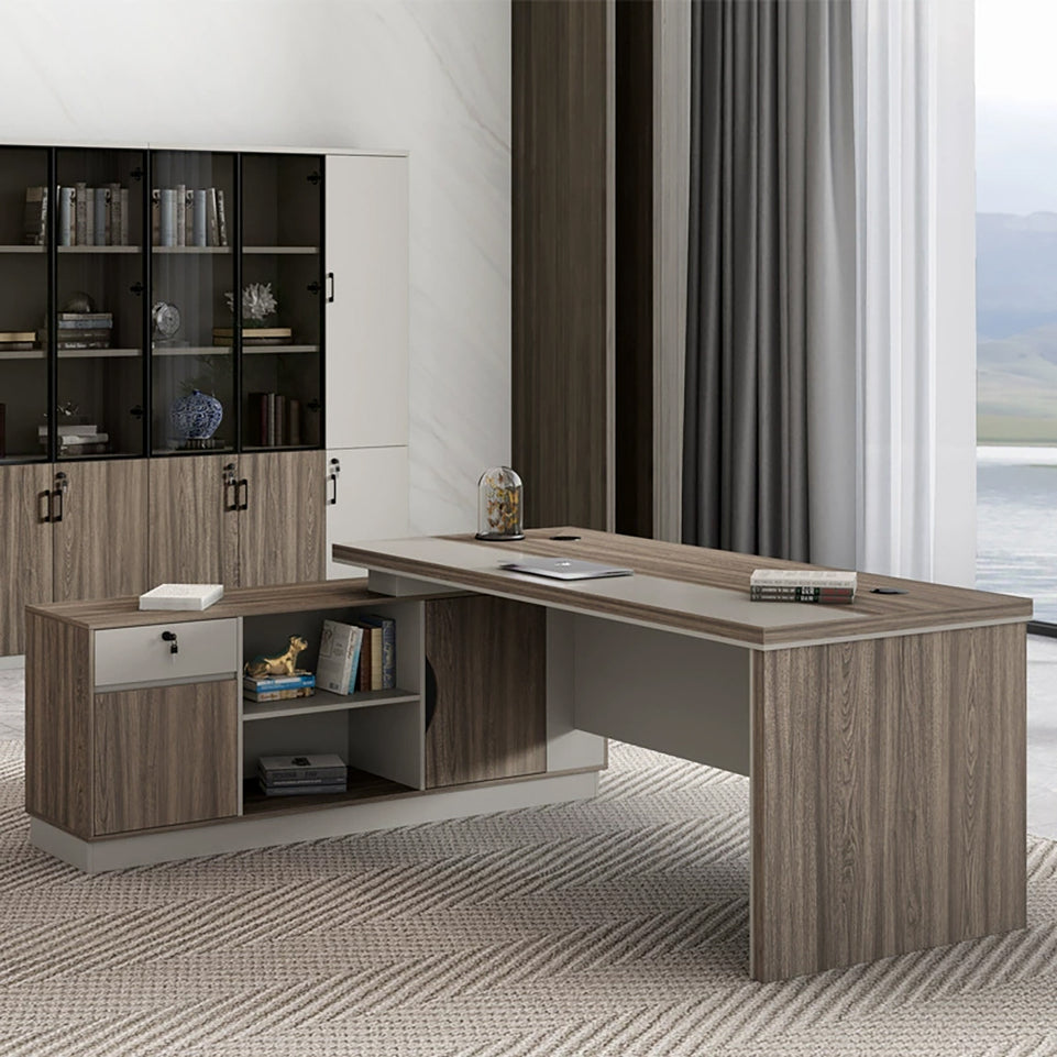 Boss Desk With Skirt Panel simple modern office furniture single table LBZ-10120