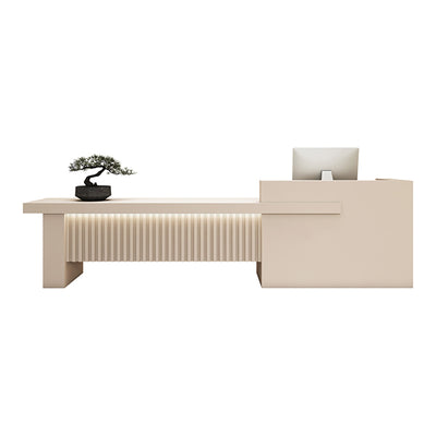 Bridge-Shaped Front Desk with Compartment and 2 Drawers for Training Institution JDT-10150