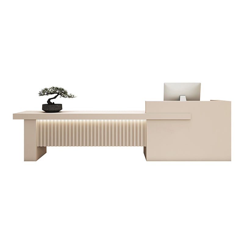 Bridge-Shaped Front Desk with Compartment and 2 Drawers for Training Institution JDT-10150