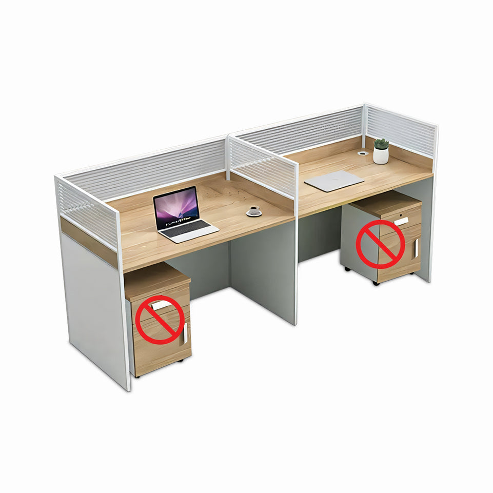 Modern Office Desk with Screen, Ideal for Four, Perfect for Workstations and Staff Desks-BGZ-070