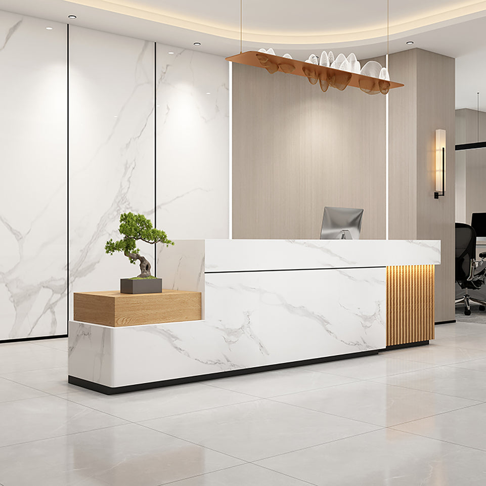 Modern Office Lobby Reception Desk with Drawers JDT-7174