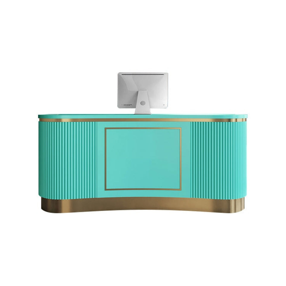 Small Clothing Store Counter Simple Modern Curved Bar JDT-7179