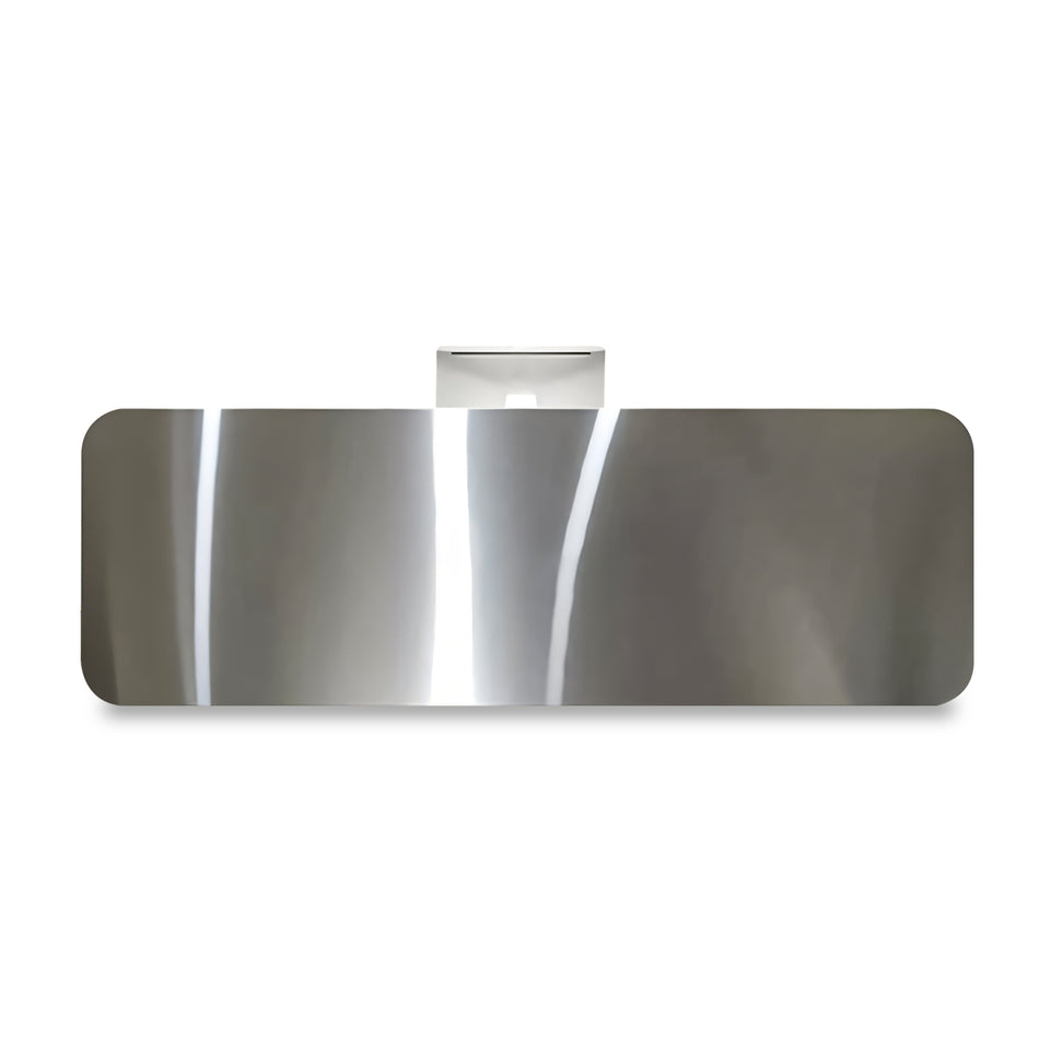 Stainless Steel Straight Reception Counter with Spacious Storage and Keyboard Tray for Consulting JDT-066