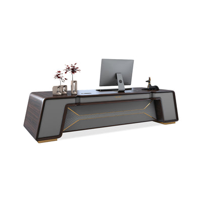 Italian Stylish Solid Wood Executive Desk: Bold and Timeless Design LBZ-2013