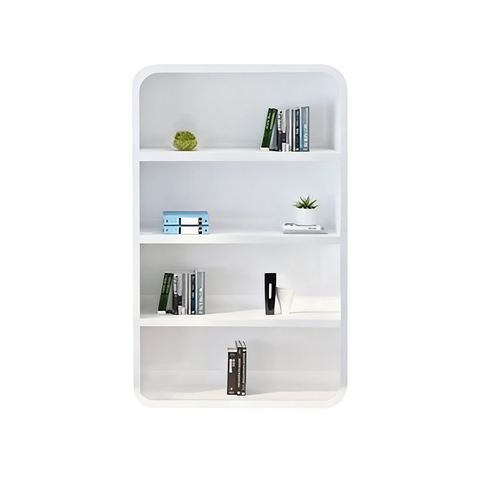 Luxury Modern Glossy Executive Desk With Mobile Storage ,Thickened Rounded Corners And Stylish Privacy Panel LBZ-107