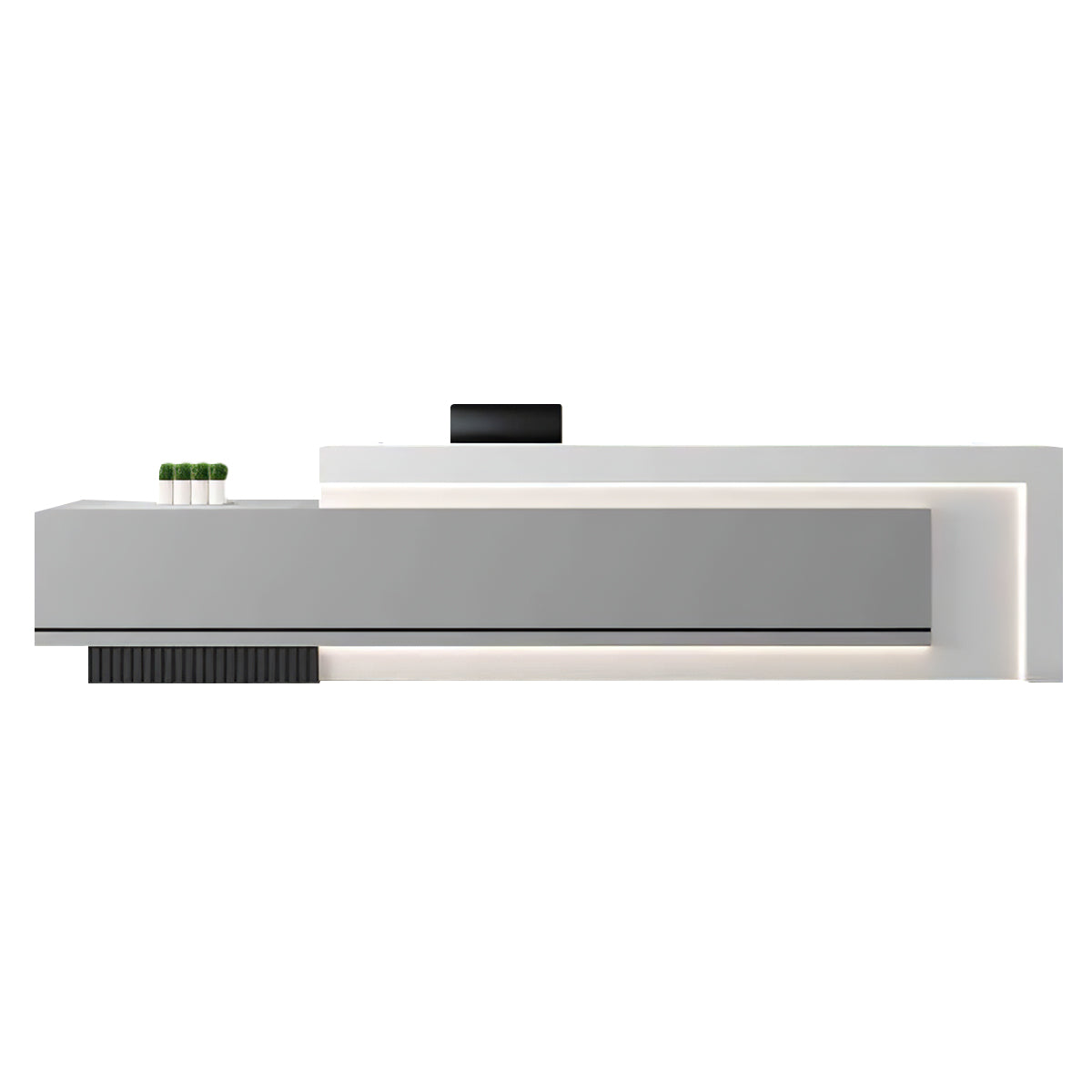 Minimalist Office Lobby Reception Desk with Lockable Storage JDT-2073