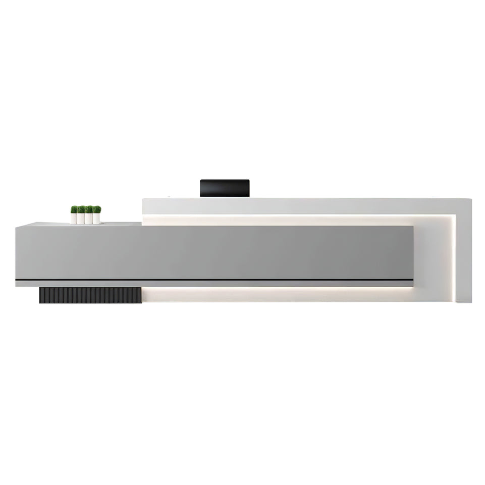 Minimalist Office Lobby Reception Desk with Lockable Storage JDT-2073