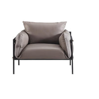 Gray Modern Simple Leather Office Sofas for Reception Areas JDSF-K031