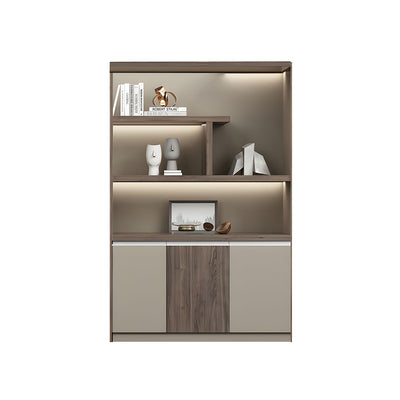 Premium Wooden Executive Lockable Cabinet, Modern Office Storage Cabinet, Background Storage and Archive Bookcase WJG-2169