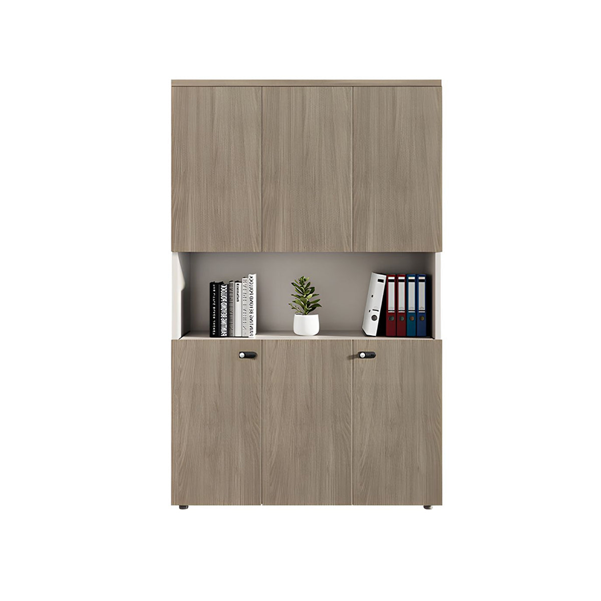 Sleek Durable Lockable Floor-Standing Office Filing Cabinet With Adjustable Shelves For Secure Document Storage WJG-2167