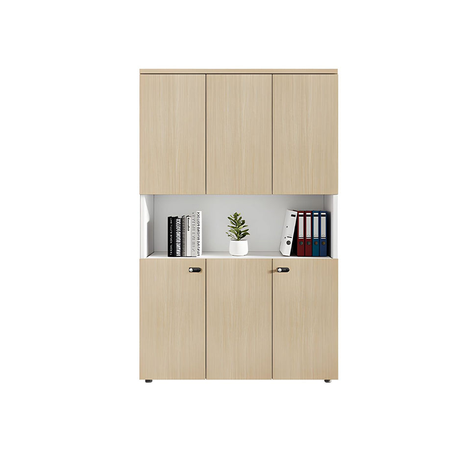 Sleek Durable Lockable Floor-Standing Office Filing Cabinet With Adjustable Shelves For Secure Document Storage WJG-2167