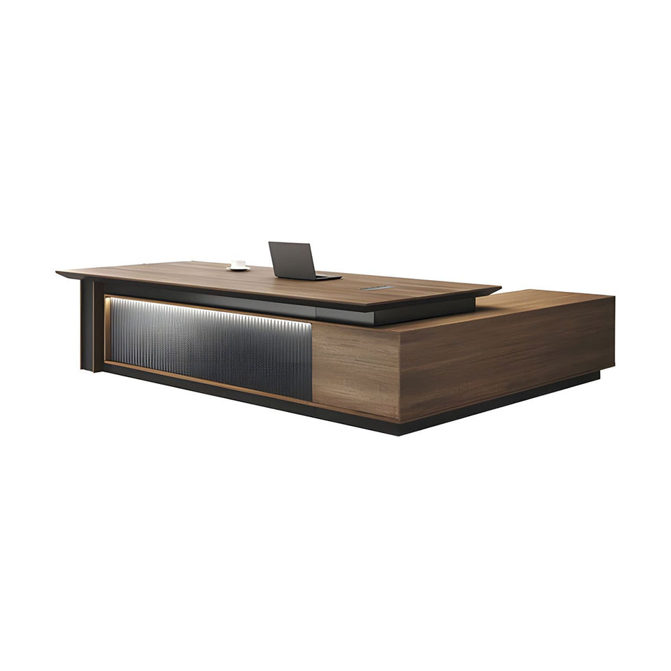 Stylish and Modern Executive Desk With Cabinets And Chairs LBZ-10169