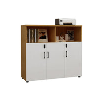 Stylish Lockable Wooden File Cabinet with Multi-Compartment Storage for Workspace CWG-2164