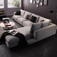 Italian Minimalist Feather Sofa Modern Couch Chaise Lounge BSF-2004