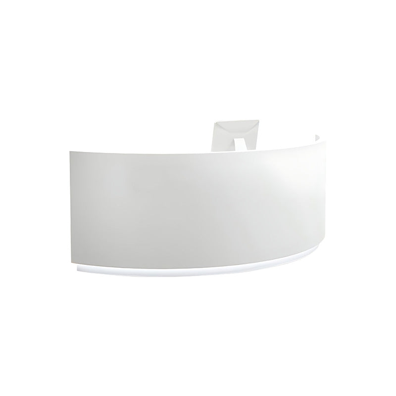 Semi-Circular Curved Reception Desk with Large Storage for Clothing Stores and Business Reception Areas JDT-1104