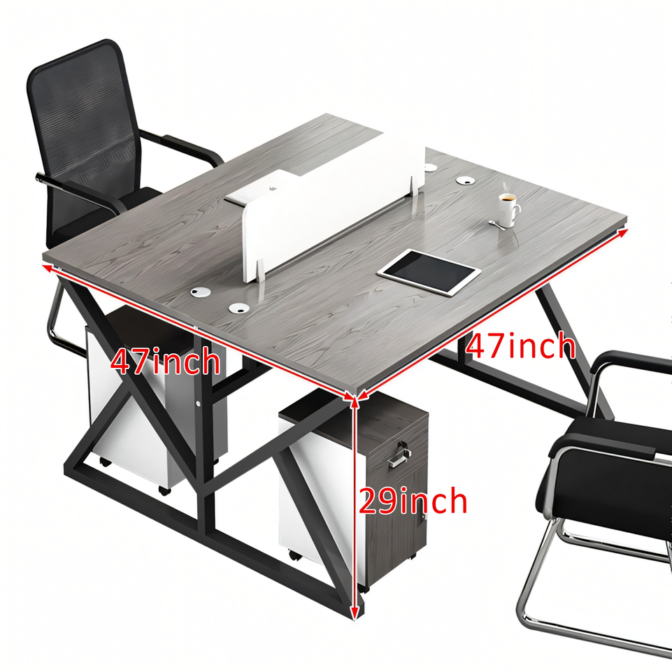 Modern Office Desk Set for Four Employees BGZ-071