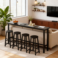 Modern Wall-Mounted Bar Table with High Stools SZ-BTZ-0001 (In Stock)