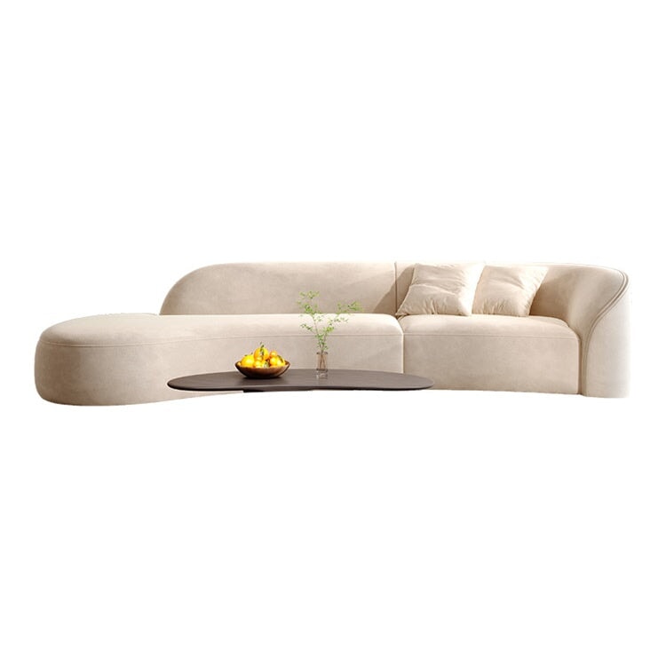 Curved Straight Sofa with Single Armrest for Living Room and Reception Area BSF-035