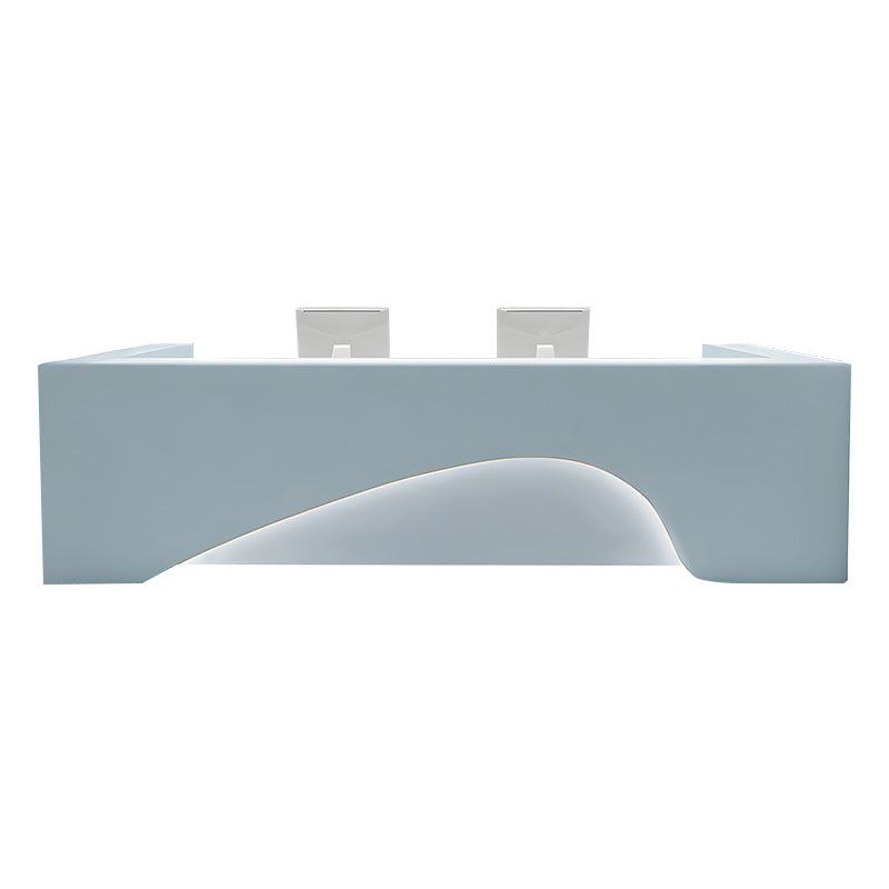 Curved Straight Front Desk with Keyboard Tray and Lockable Drawer for Offices JDT-1052