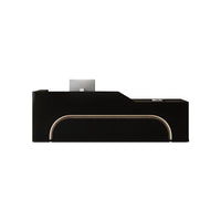 Curved Reception Desk with Desktop Corner and Large Storage for Offices and Salons JDT-1037