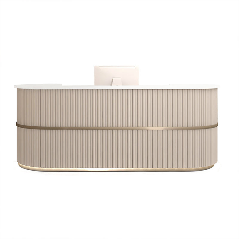 Reception Desk Clothing Store Women's Curved Reception Front Desk JDT-7190