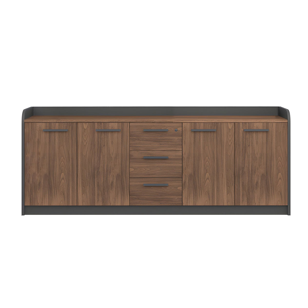 Premium Wooden Floor-Standing Office Tea Cabinet With Lockable Drawers And Spacious Storage For Office Essentials CWG-2163