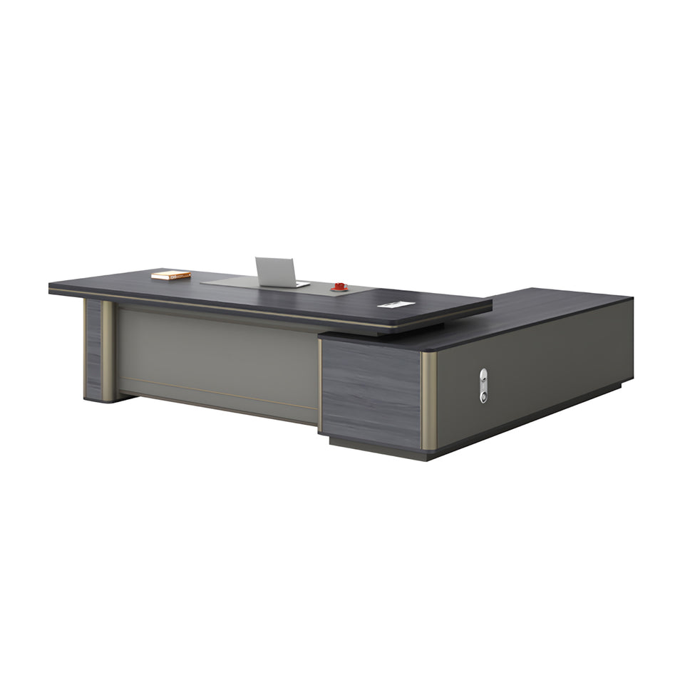 Simple modern office furniture Boss Desk With Rounded Edges LBZ-10107