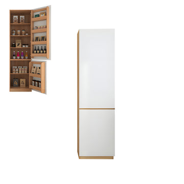 File Cabinet 24-83 in Tall with Adjustable Shelves, Curved & Solid Wood for Office