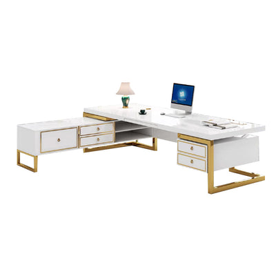 Baked Lacquer Executive Desk for Manager and President's Office LBZ-108