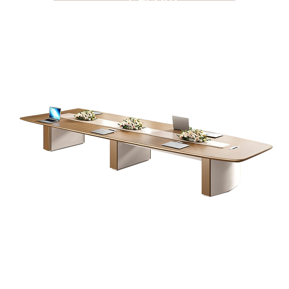 Rectangular Table Business Negotiation Conference Table New Deluxe Panel Large Capacity Desk HYZ-1029