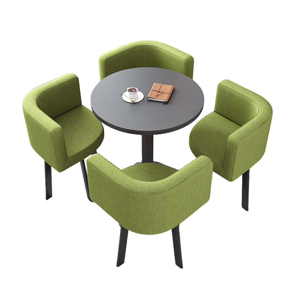 Reception Table with 4 Chairs for Small Cafés or Waiting Areas JDZH-2022