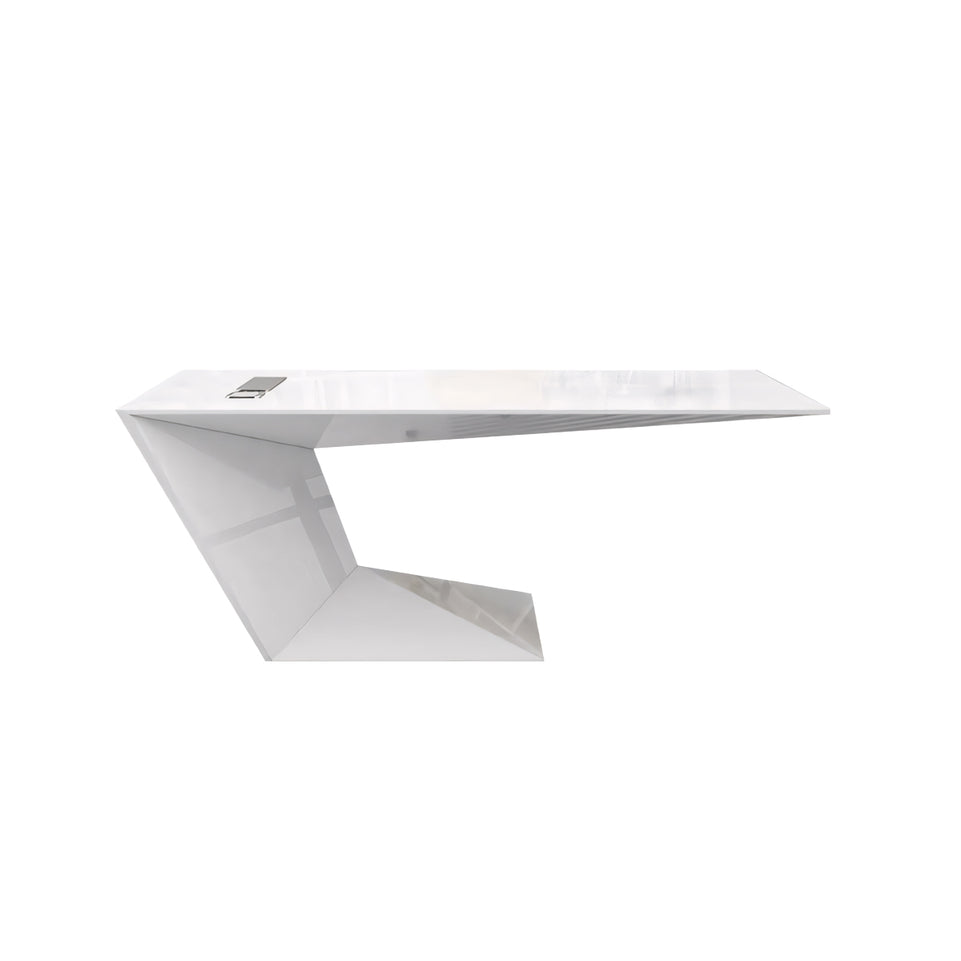 Sleek White Executive Desk Modern and Stylish Office Table  LBZ-042