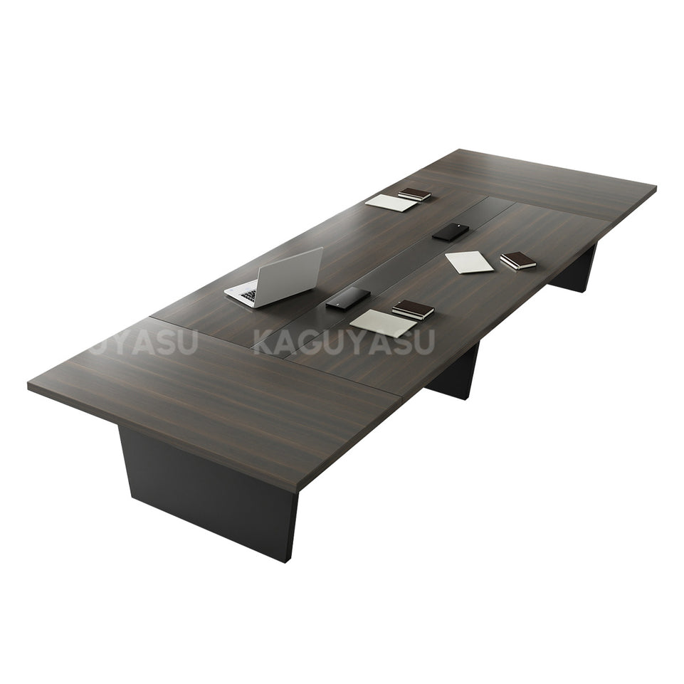 Modern Conference Table with Dual-Tone, Cable Management & Lumbar Support for Meeting Room