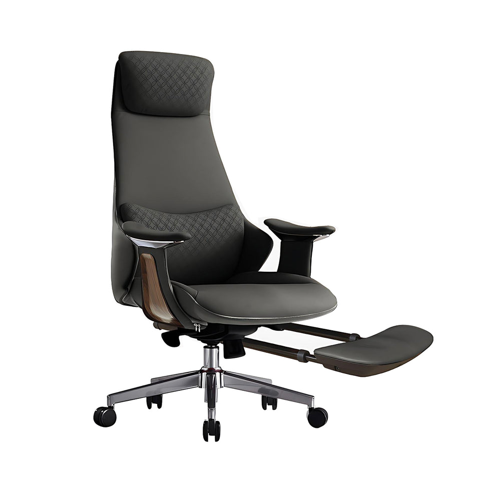 Ergonomic Office Chair with Lumbar Support & Reclining for Executive Office