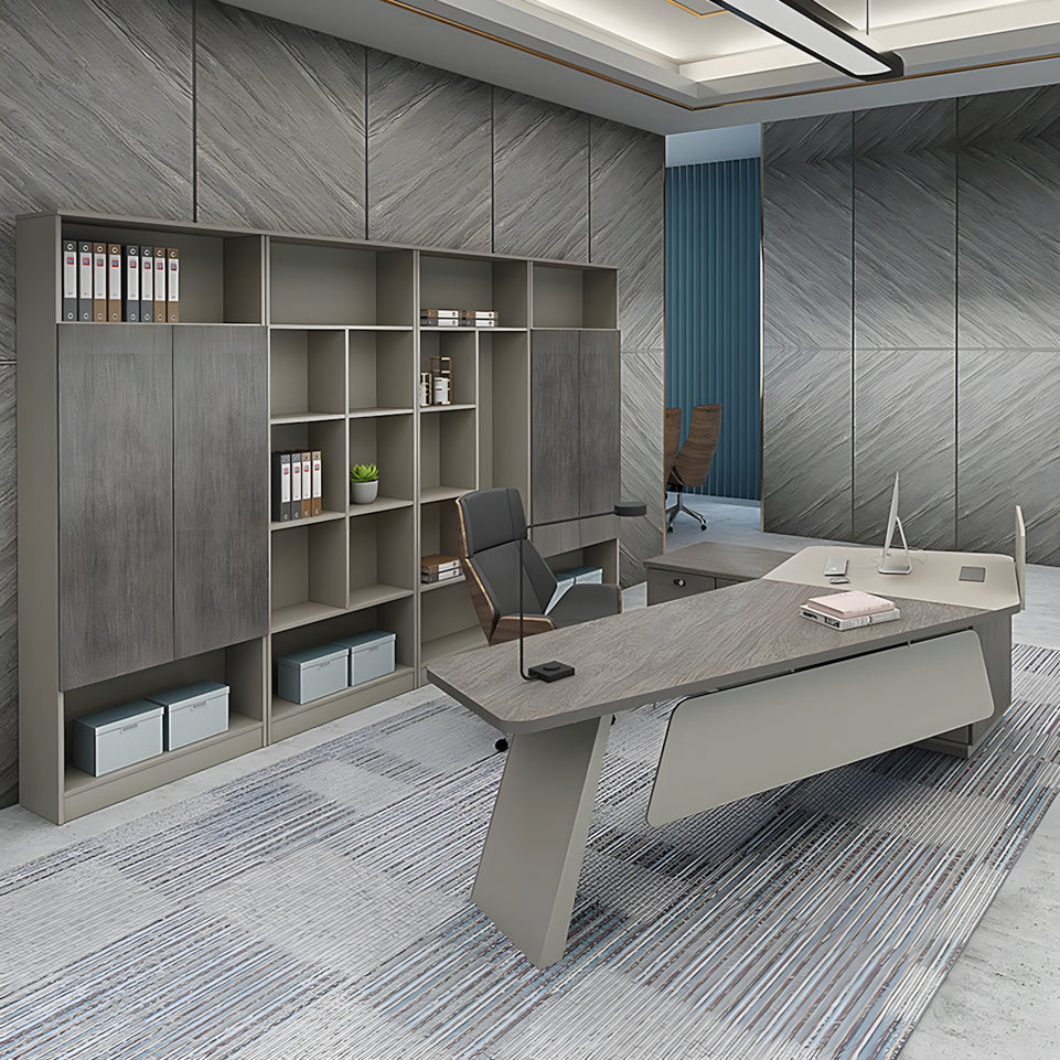 Stylish Creative Executiv Desk and Chair Set Complete with Cabinet LBZ-10152