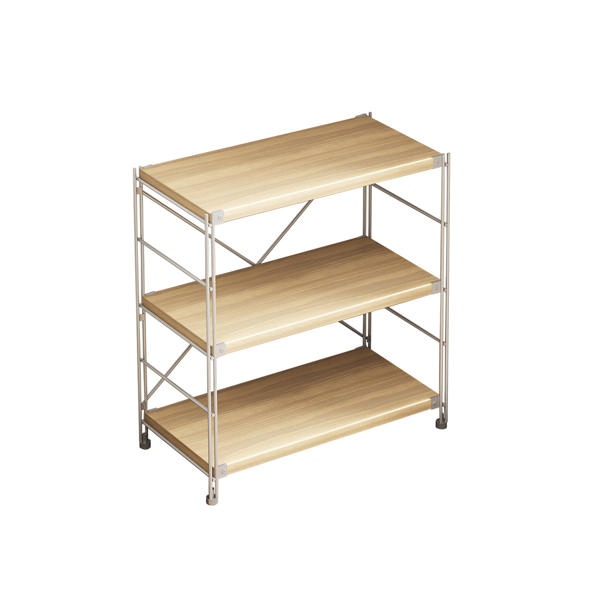 Modern Steel Frame Storage Rack with Adjustable Foot Pads for Living Room or Kitchen CWG-2077（In Stock）