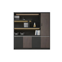 Premium Wooden Executive Lockable Cabinet, Modern Office Storage Cabinet, Background Storage and Archive Bookcase WJG-2169