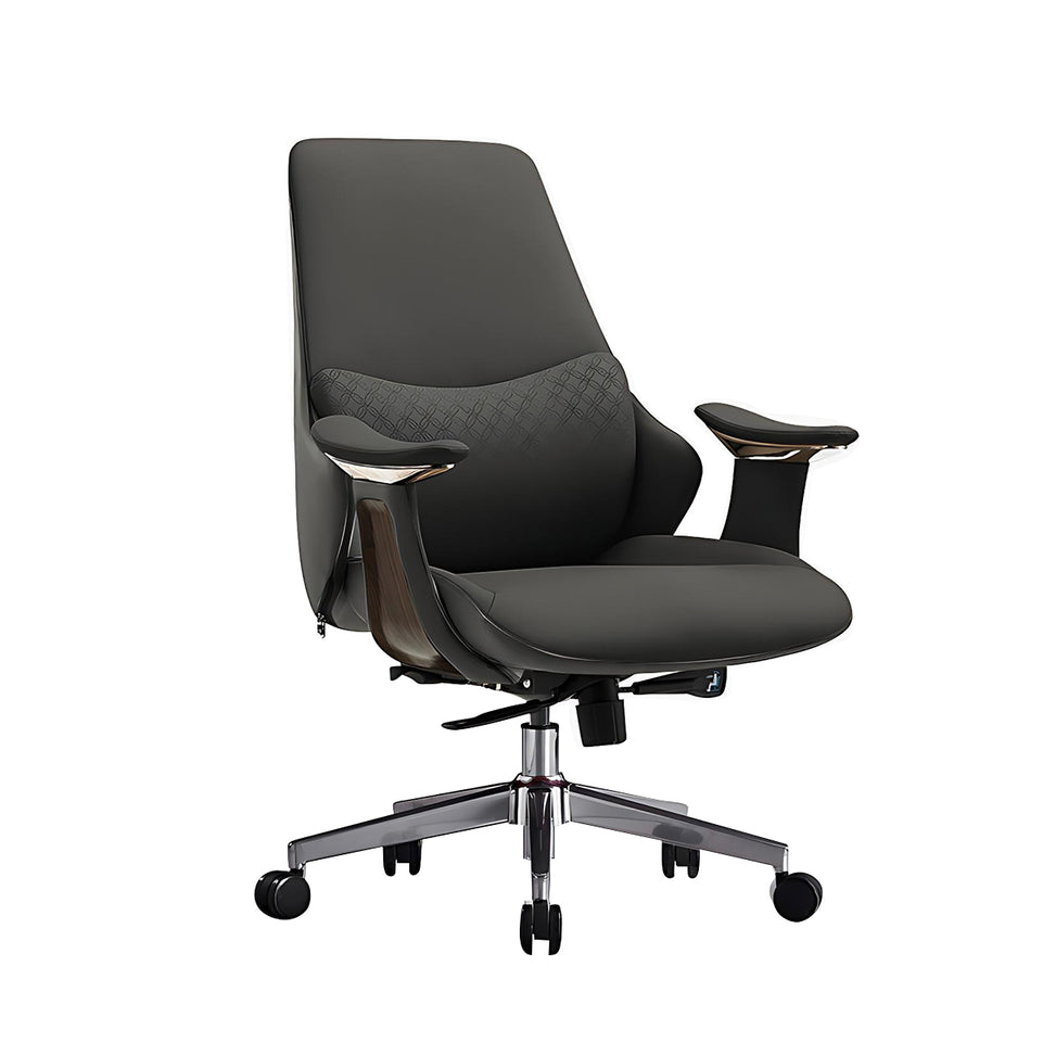 Ergonomic Office Chair with Lumbar Support & Reclining for Executive Office