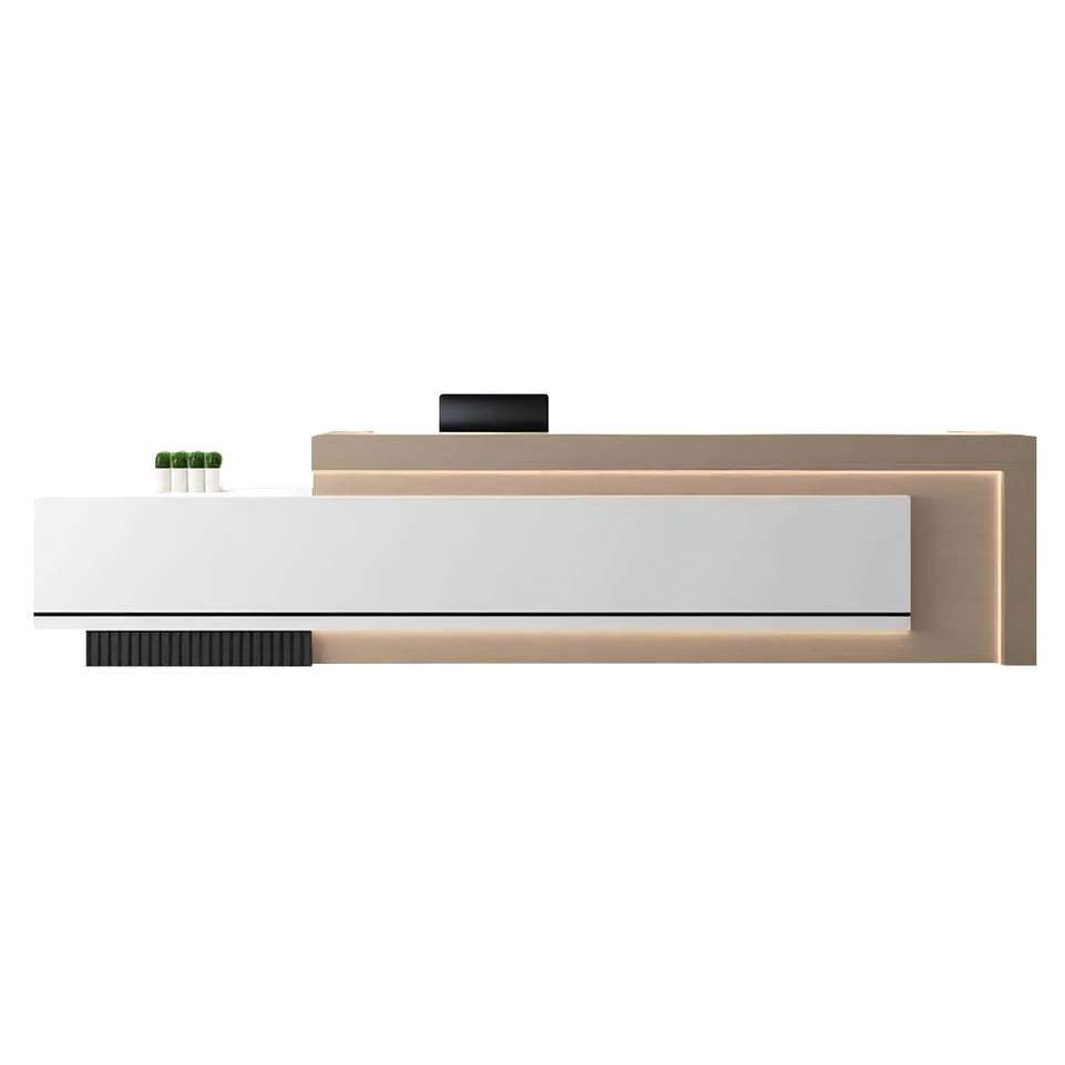 Minimalist Office Lobby Reception Desk with Lockable Storage JDT-2073