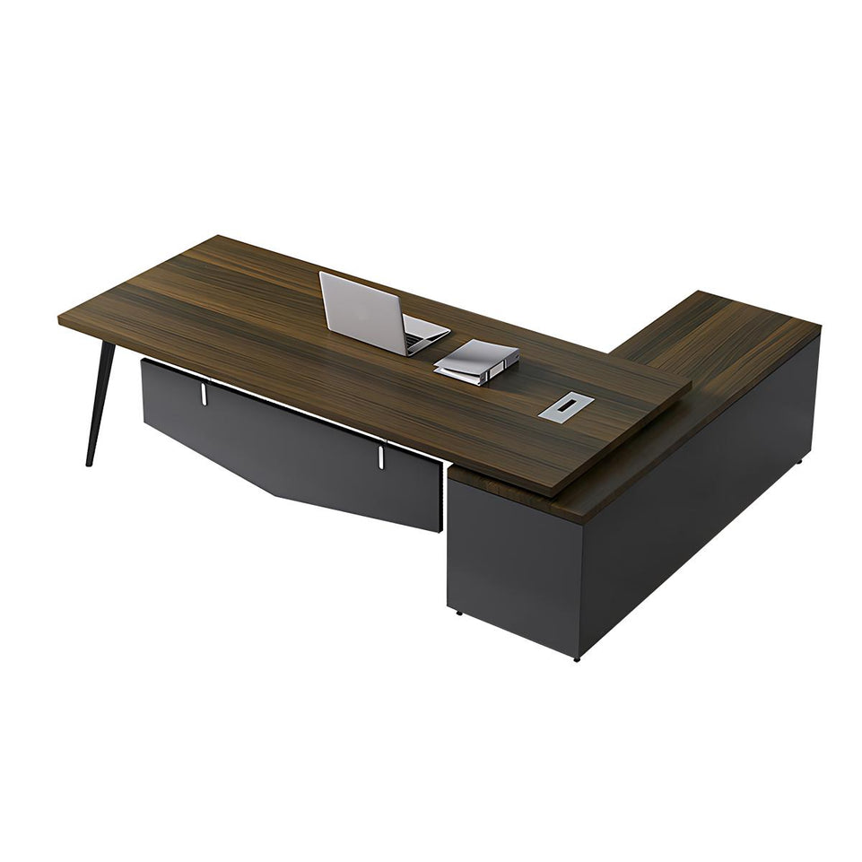 Simple modern office desk and chair Upscale Office Desk LBZ-10109